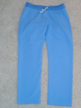 Figs Blue Drawstring Scrub Pants Medium